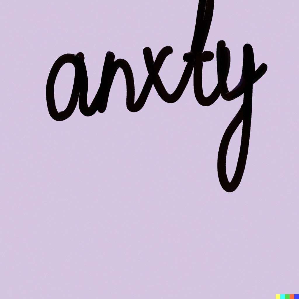 a representation of anxiety, greeting card illustration